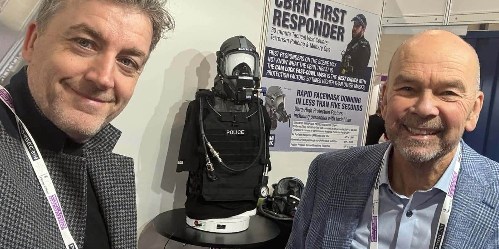 cam lock stand security & policing exhibition